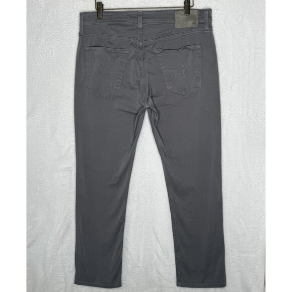 AG Adriano Goldschmied Everett Slim Straight Pants Gray Chinos Mens 34 - Picture 8 of 16